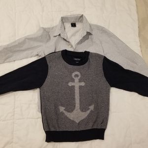 Boy's Nautica dress shirt with sweater